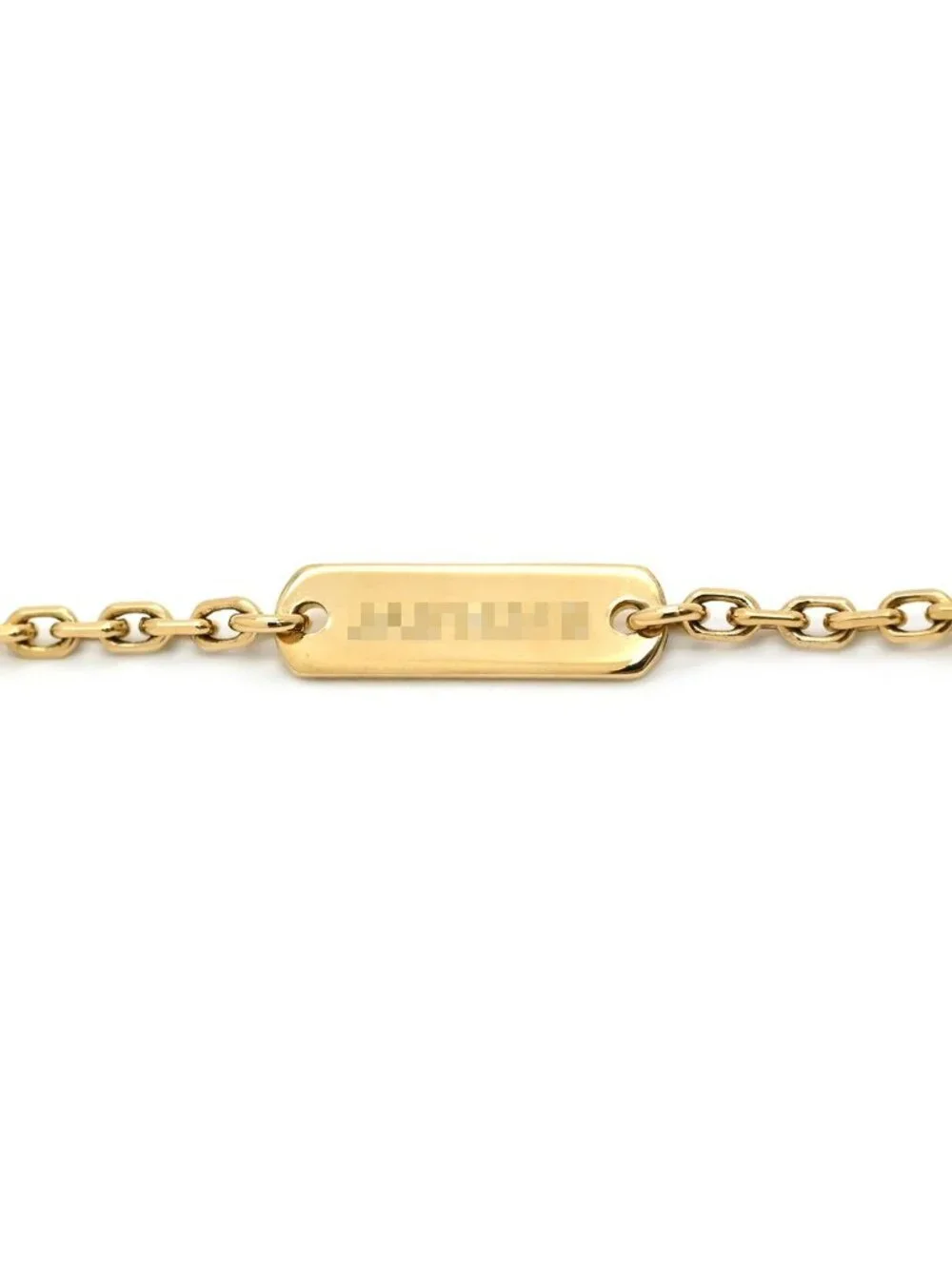 Van Cleef & Arpels Necklace Vintage Alhambra Blue Yellow Gold Limited Edition